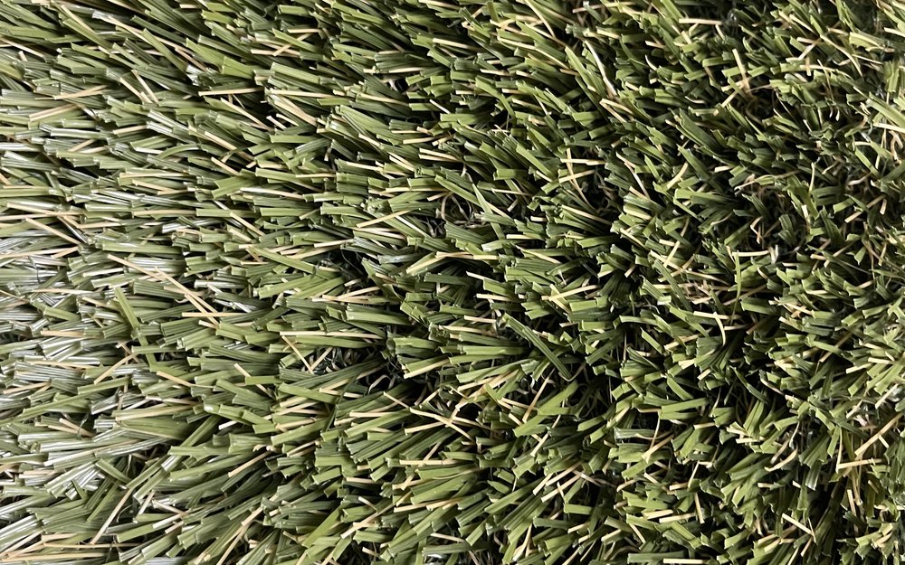 Close-up of high-performance synthetic turf